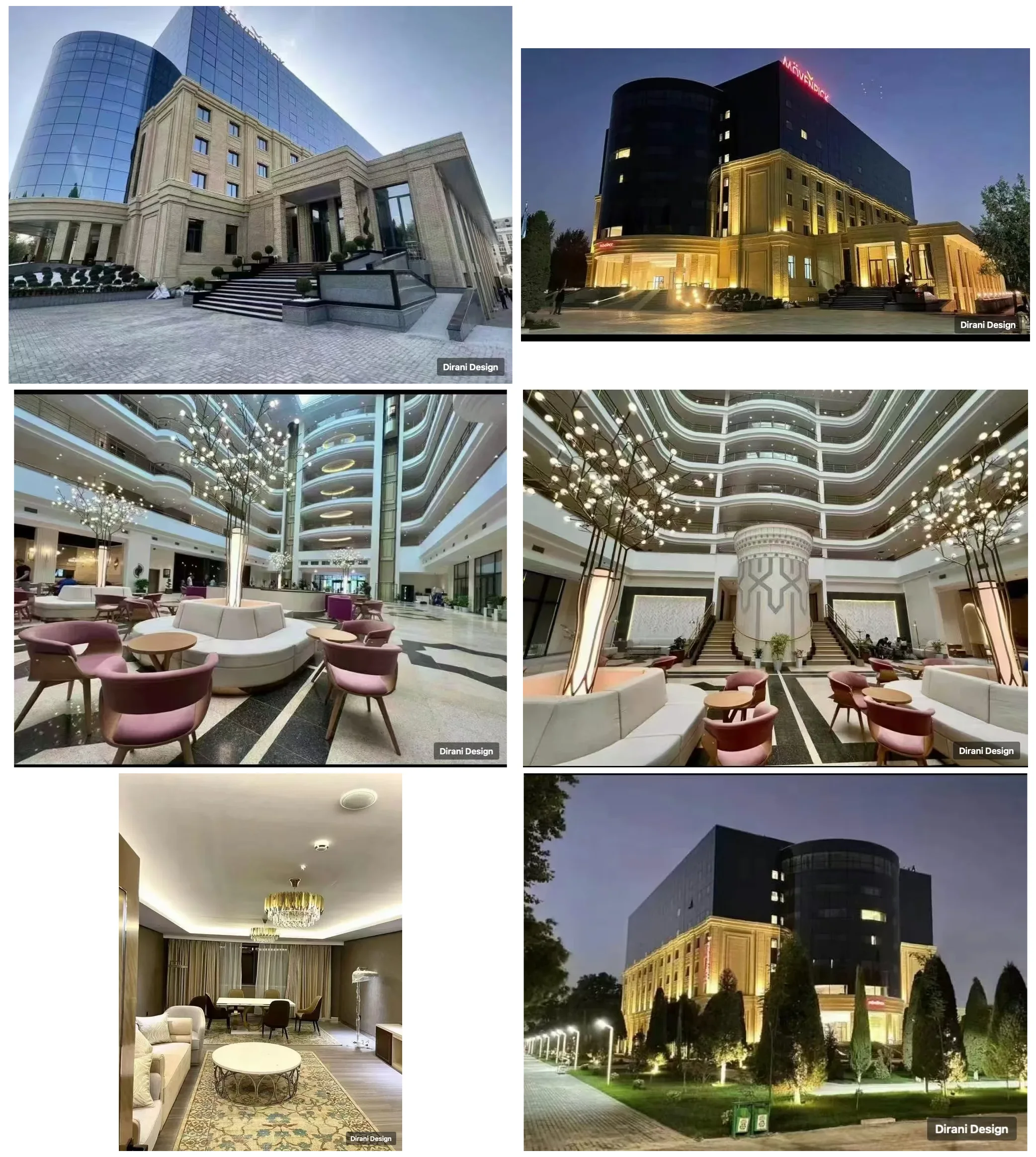 Mövenpick Samarkand hotel exterior, atrium seating and interior lounge photo collection